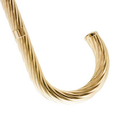Luxury Brass Walking Cane with Jeweled Handle – Handmade in Italy