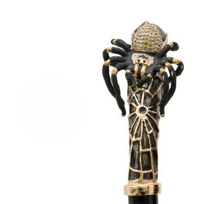 Luxury Tarantula Handmade Walking Cane with Swarovski Crystals