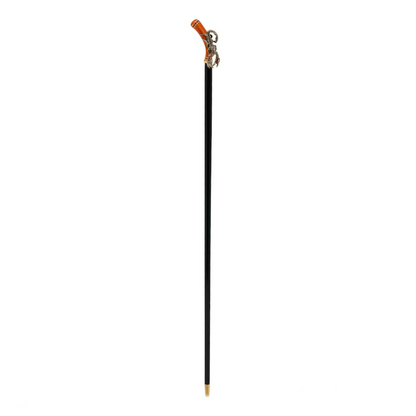 Handmade Luxury Scorpion Walking Cane – Enameled Brass Handle