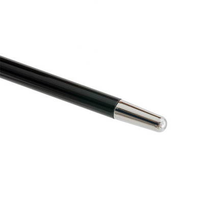 Luxury Black Horse Handmade Walking Cane – Enameled Brass Handle