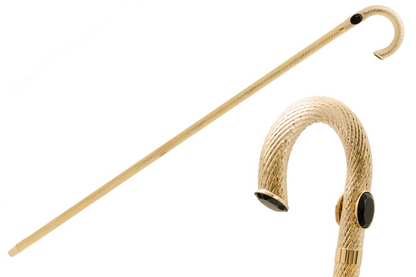 Handmade Precious Brass Walking Cane – Luxury Jeweled Handle