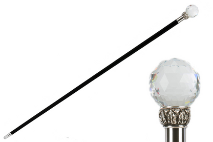Luxury Crystal Ball Walking Cane – Handmade Italian Cane