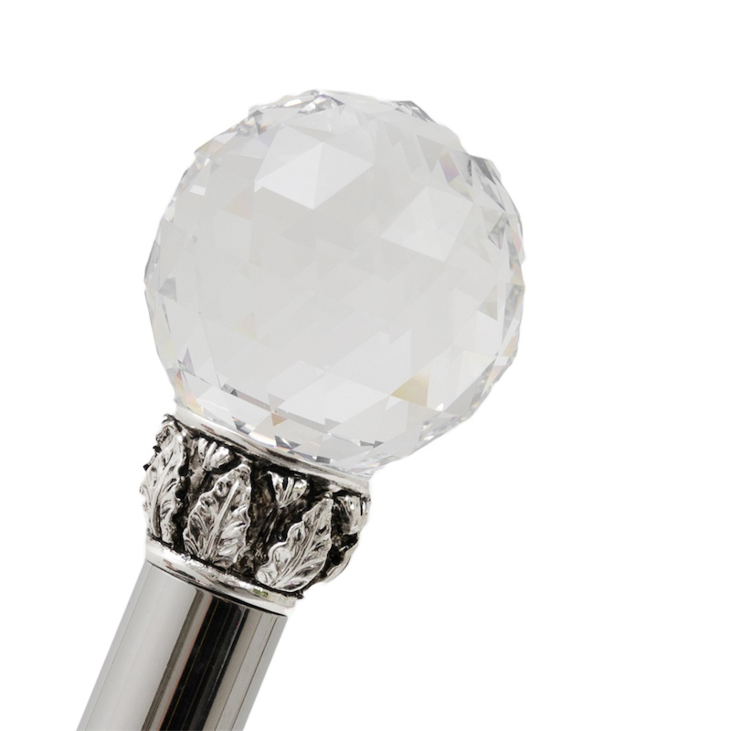 Luxury Crystal Ball Walking Cane – Handmade Italian Cane