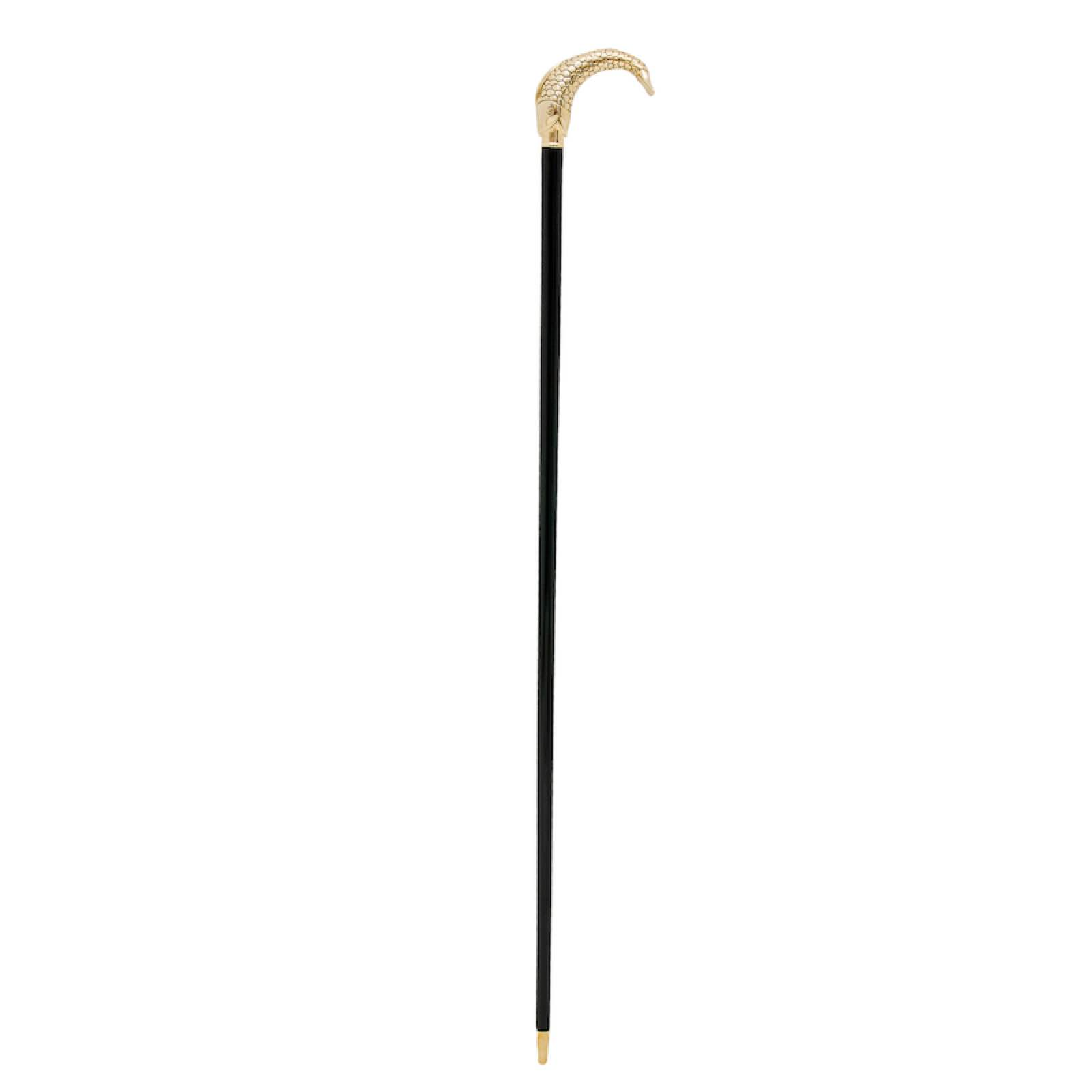 Luxury Golden Fish Walking Cane – Handmade Italian Designer Stick