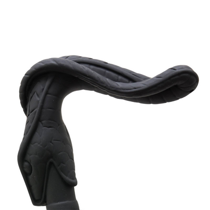 Luxury Rubberized Snake Handmade Walking Cane with Metal Handle