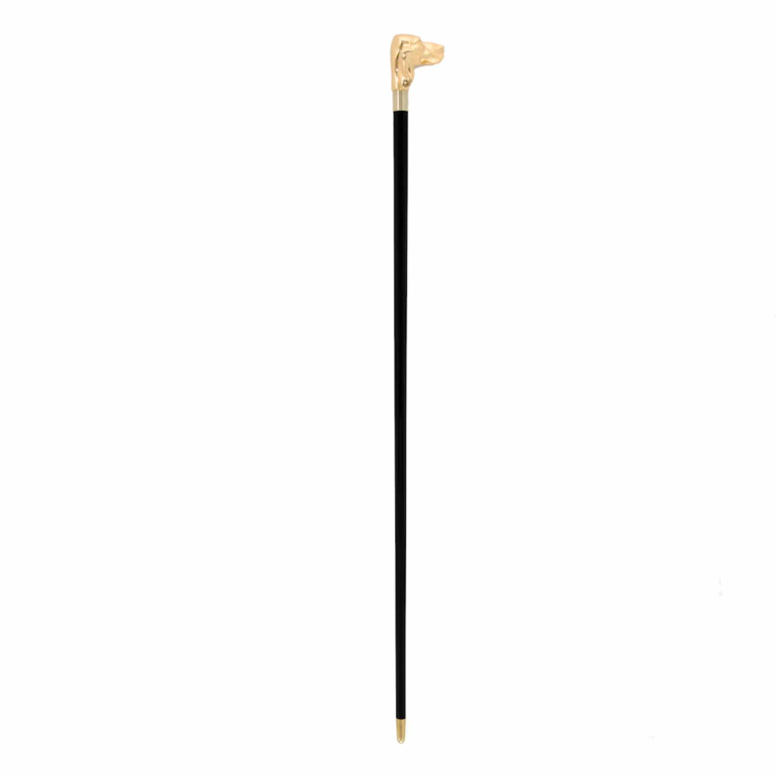 Luxury Golden Fido Walking Cane – Handmade Italian Designer Stick