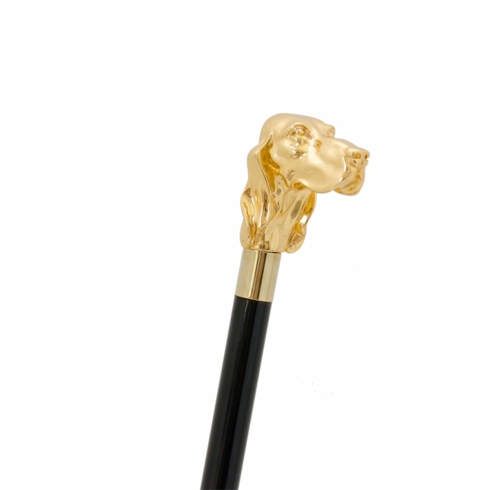 Luxury Golden Fido Walking Cane – Handmade Italian Designer Stick