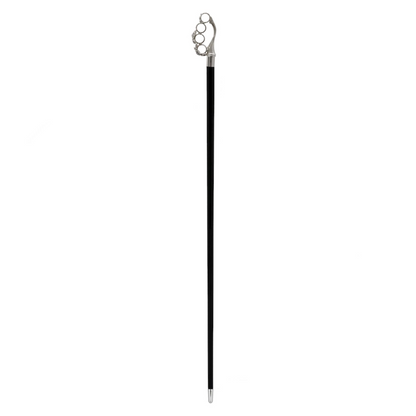 Luxury Brass Knuckle Walking Cane with Swarovski Crystals – Handmade