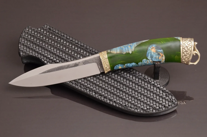 Handmade Author’s Knife – Stainless Steel with Hybrid Handle - Elegant Knives