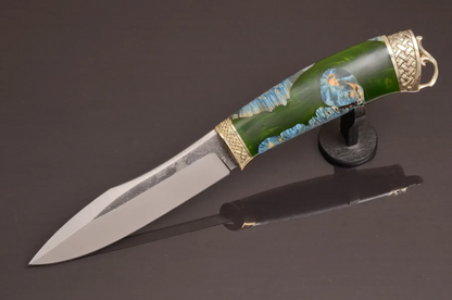 Handmade Author’s Knife – Stainless Steel with Hybrid Handle - Elegant Knives