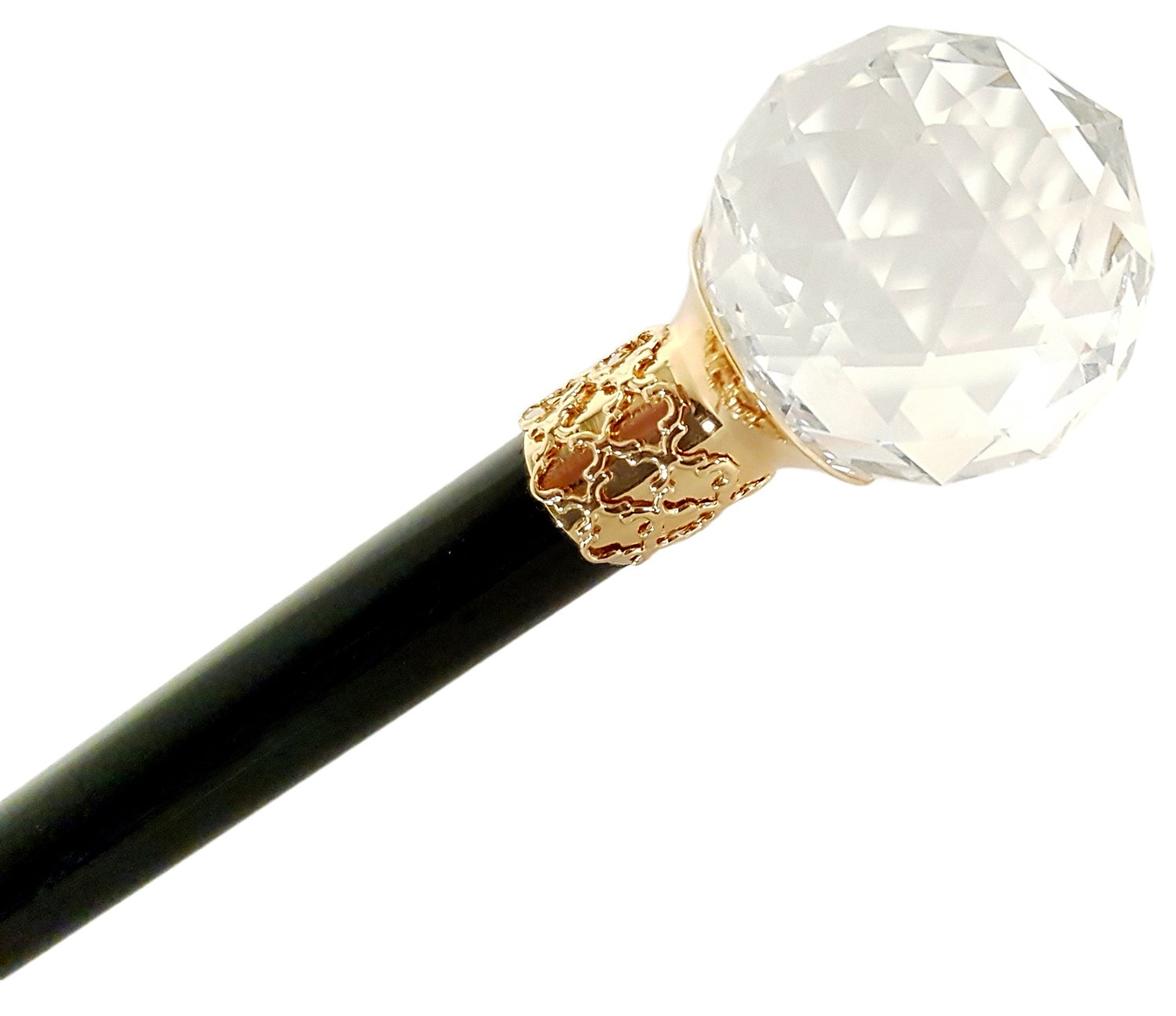 Elegant Italian Shoehorn with Large Swarovski Crystal Accent