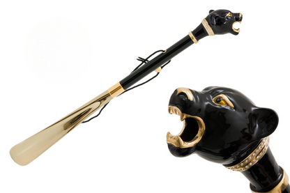 Exclusive Black Panther Handle Shoehorn – Handmade in Italy