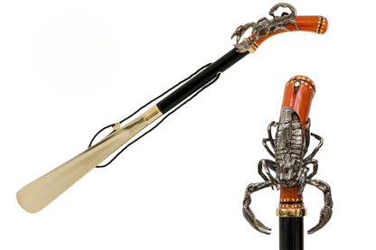 Luxury Designer Scorpion Handle Shoehorn – Handmade in Italy
