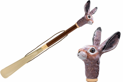 Luxury Shoehorn with Hare Handle – Handmade in Italy