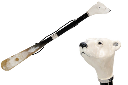 Chic Design Polar Bear Handle Shoehorn – Handmade in Italy
