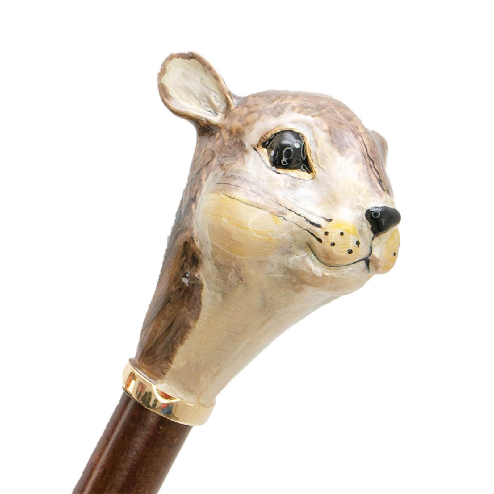 Enameled Brass Handle Squirrel Shoehorn – Handmade in Italy