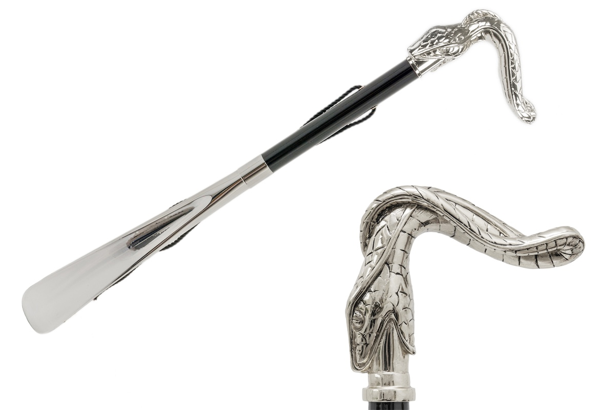 Luxury Snake Handle Shoehorn – Handmade in Italy