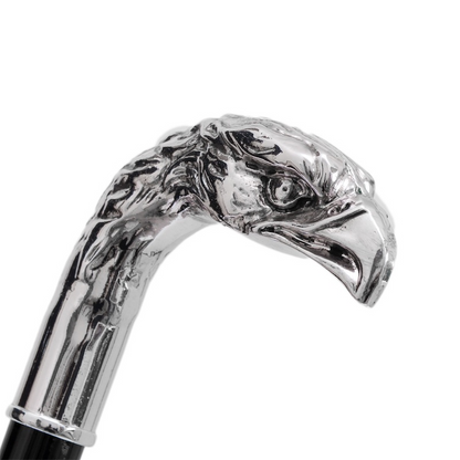 Silver-Plated Resin Handle Silver Eagle Shoehorn – Handmade in Italy