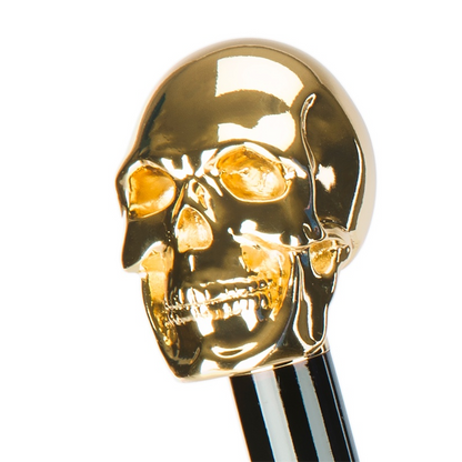 Gold Skull Gilt Resin Handle Shoehorn – Handmade in Italy