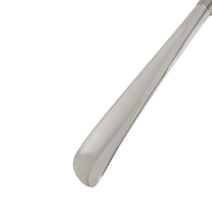 Classic Straight Silver-Plated Handle Shoehorn – Handmade in Italy