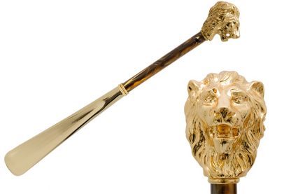 Designer Gold Lion Luxury Shoehorn – Handcrafted in Italy
