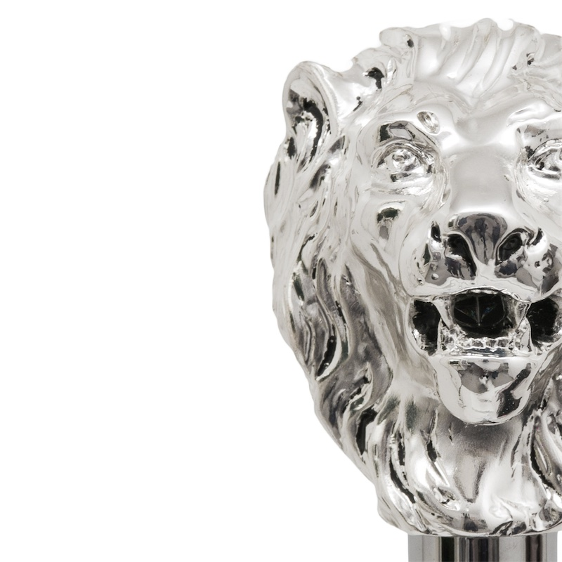 Elegant Silver Lion Handle Shoehorn – Handcrafted in Italy