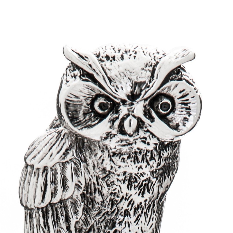 Exclusive Silver Owl Handle Shoehorn – Handmade in Italy