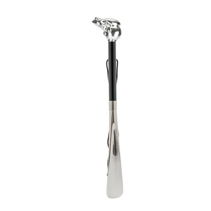 Unique Design Silver Frog Handle Shoehorn – Handmade in Italy