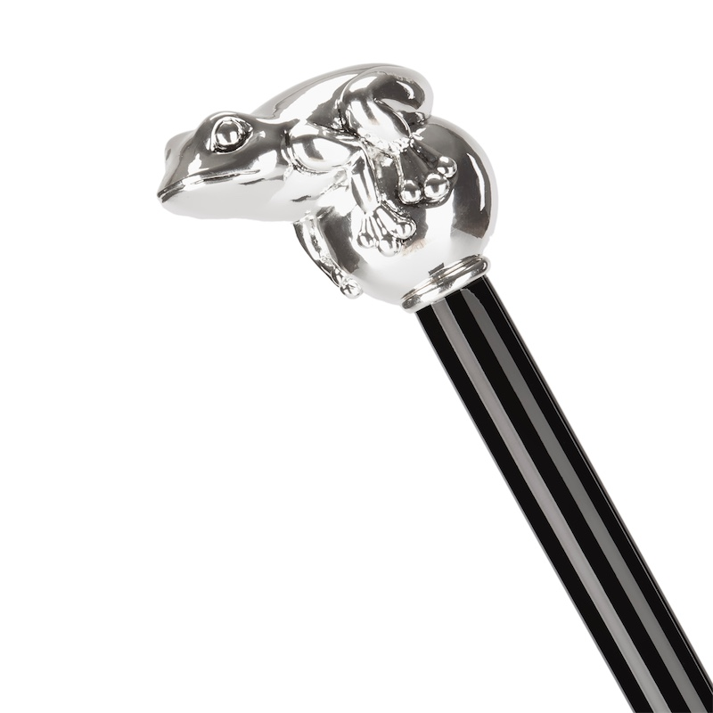 Unique Design Silver Frog Handle Shoehorn – Handmade in Italy
