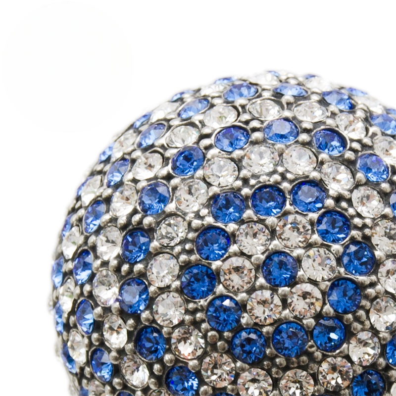 Designer Bicolor Swarovski Handle Shoehorn – Handmade in Italy