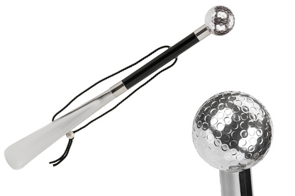 Silver-Plated Golf Ball Handle Shoehorn – Made in Italy