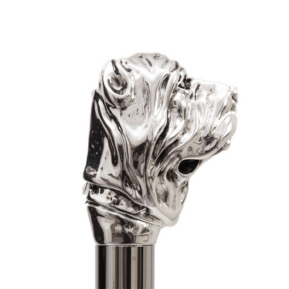 Designer Silver Mastiff Handle Shoehorn – Handmade in Italy