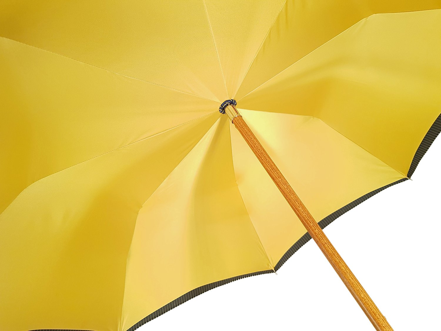 Double-Cloth Multicolor Stripes Umbrella and Chestnut Wood Handle