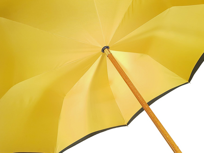 Double-Cloth Multicolor Stripes Umbrella and Chestnut Wood Handle