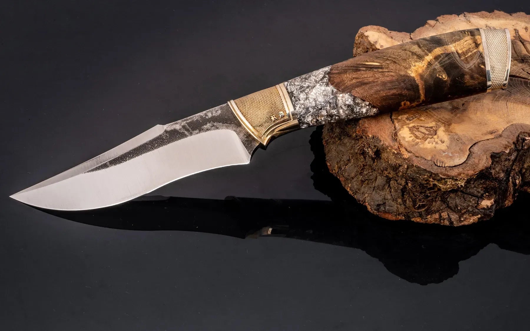 unique handmade knife as an executive desk decor