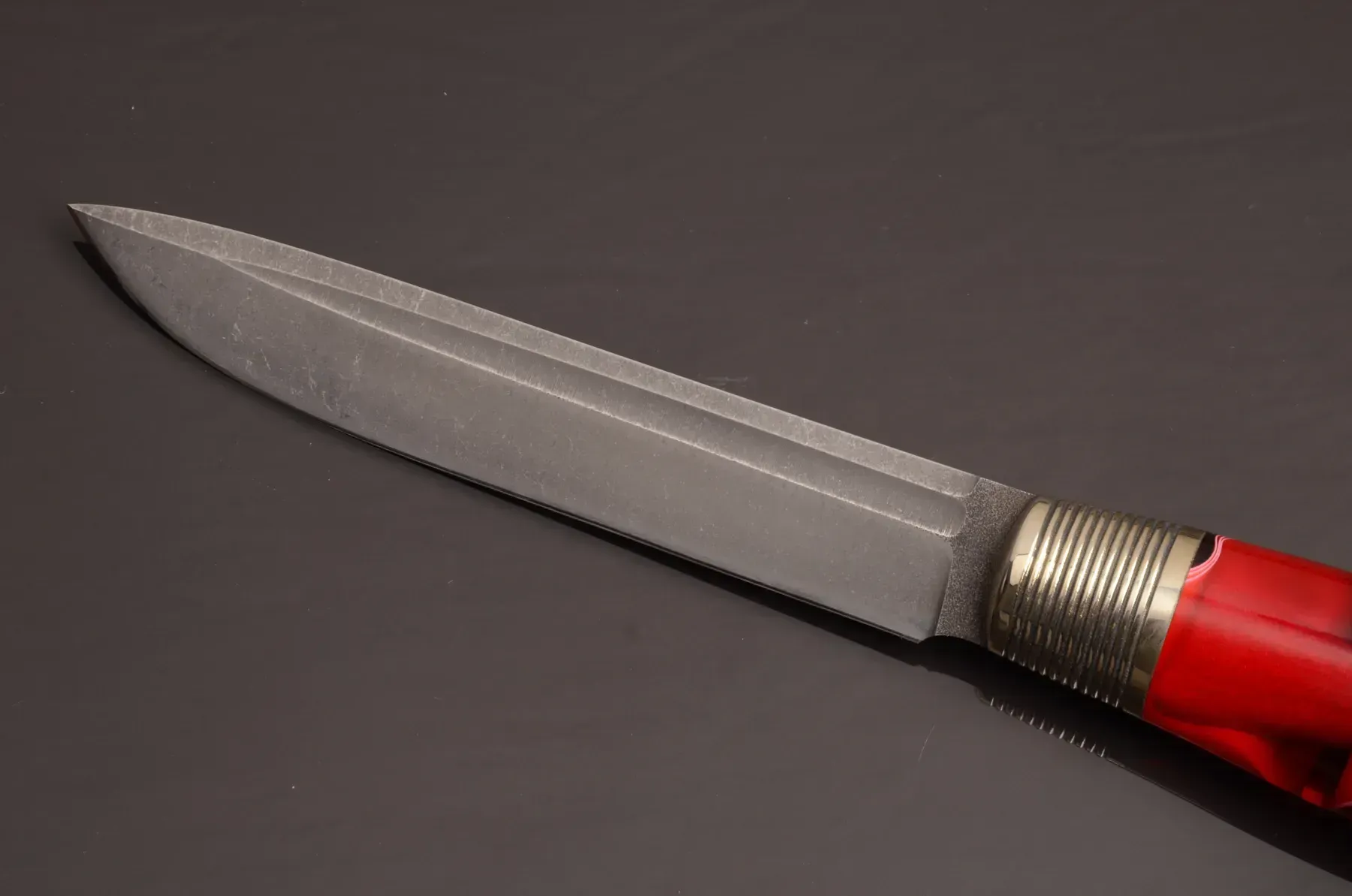 Red Designer Brutal Knife with a Strong Character - Elegant Knives