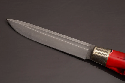 Red Designer Brutal Knife with a Strong Character - Elegant Knives