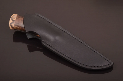 Handmade Exclusive Knife with Stabilized Walnut Handle