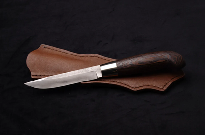Finnish Puukko-Style Knife with N690 Steel Blade and Wenge Handle - Elegant Knives