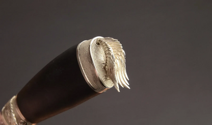 Handmade Mosaic Damascus Steel Knife with Hornbeam Handle