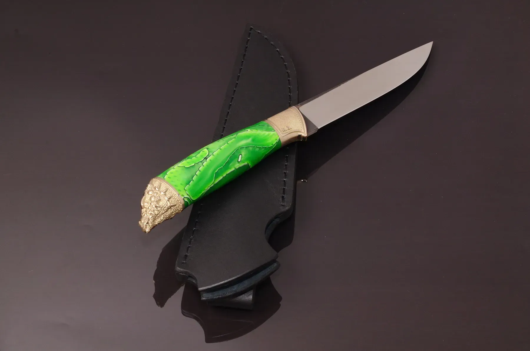 Luxury Handmade Knife N690 Steel with Acrylic Handle - Elegant Knives
