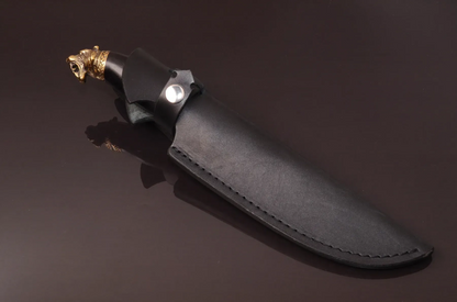 Turanian Tiger Knife with Hornbeam Handle and Stainless Blade - Elegant Knives