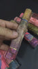 colored burl wood handle