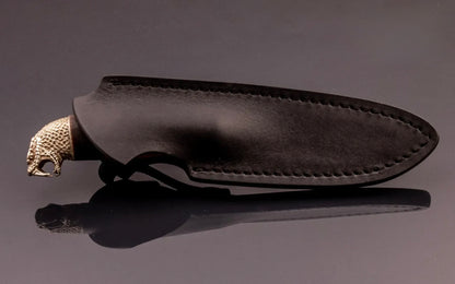 walnut wood handle art knife